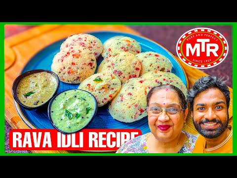 MTR Rava Idli Recipe by Mom | Easy Idli Recipe | Coconut Chutney Recipe | Cooking Paaji