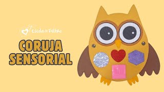 Coruja Sensorial - AULA + MOLDE GRÁTIS