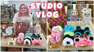 I'M A CROCHET VENDOR! 😲 | studio crochet vlog |
