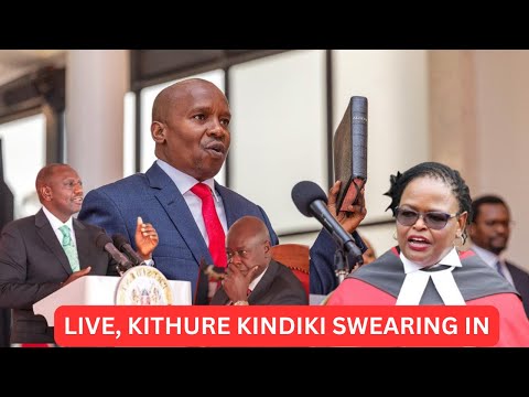 LIVE; KITHURE KINDIKI SWEARING IN AS DEPUTY PRESIDENT AT KICC