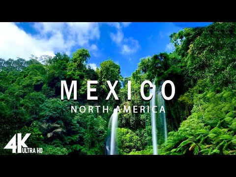 FLYING OVER MEXICO (4K UHD) - Relaxing Music Along With Beautiful Nature Videos - 4K Video HD
