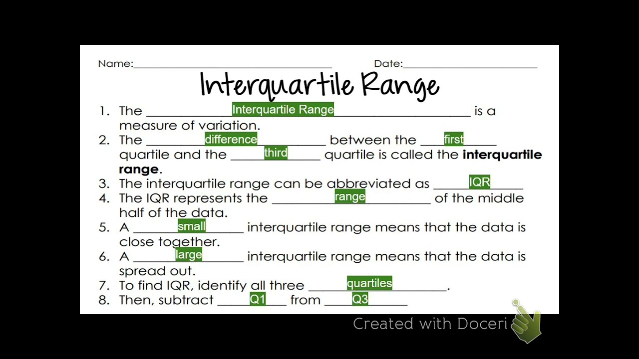 Exploring Box and Whisker Plots and IQR