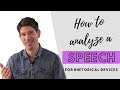 Analyzing Rhetorical Devices in Speeches