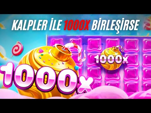 SWEET BONANZA 1000 🍭 BONANZA DA KALPLER İLE 1000X BİRLEŞİRSE !! #slotoyunları