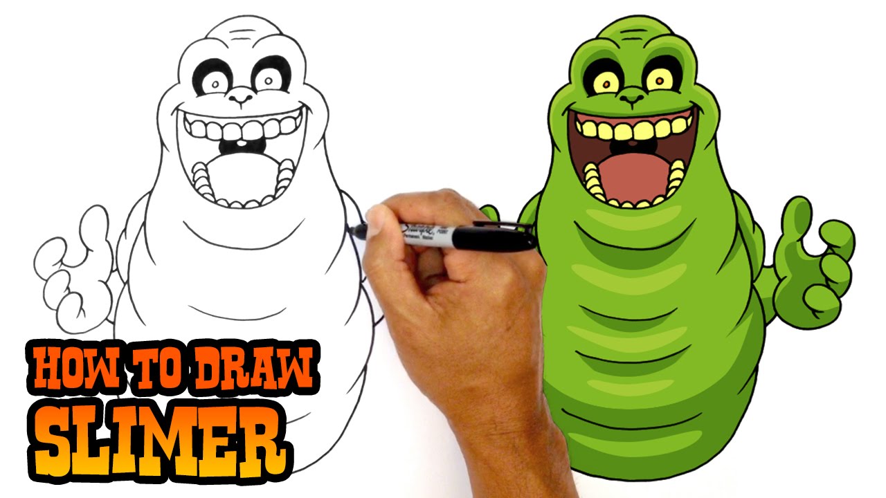 How to Draw Slimer - Ghostbusters