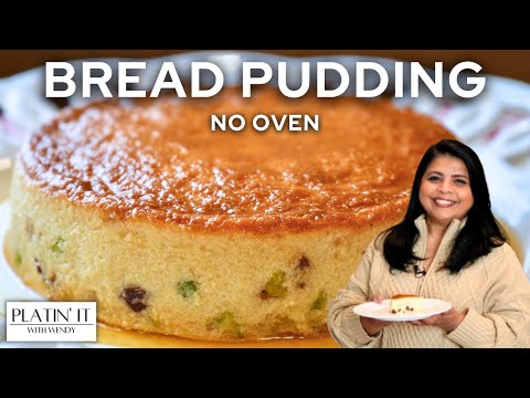 Easy Bread Pudding with Dried Fruits and Nuts | No Oven No Bake | How To Make Bread Pudding