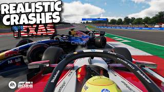 F1 REALISTIC CRASHES TEXAS!