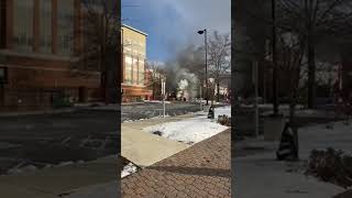 Car fire at Bank of America parking lot on Columbia Pike