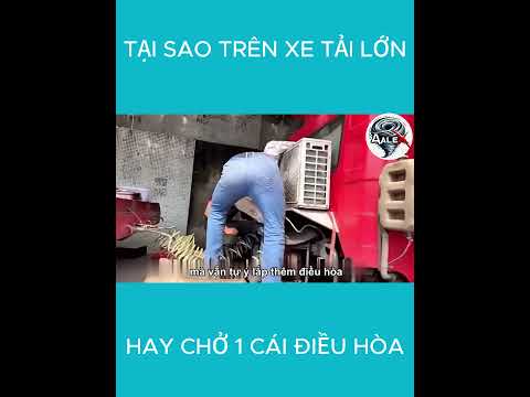 Tại sao trên xe tải lớn thường hay chở 1 cái điều hòa #shorts #shortvideo #review