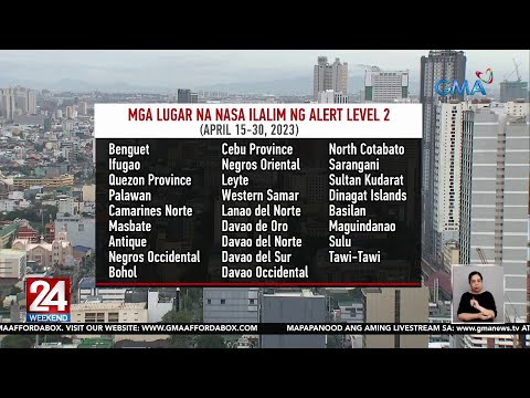 26 Na Lugar Sa Bansa, Nasa Ilalim Pa Rin Ng Alert Level 2 Hanggang ...