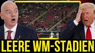 Blamage für Trump und die FIFA: Tausende Plätze bei Fussball WM-Spielen bleiben leer!