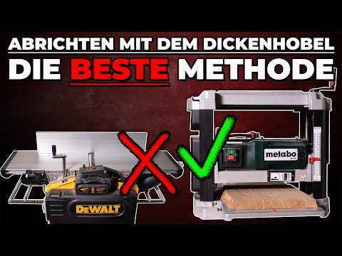 Perfekte Oberflächen ohne Abrichte – So geht's mit dem Dickenhobel!