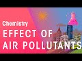 Air Pollutants and Their Effects