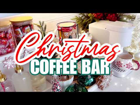 DIY Christmas Coffee Bar | Decorate with Me Christmas 2024