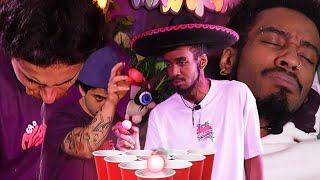 fizemos um beer pong do nosso jeito 
