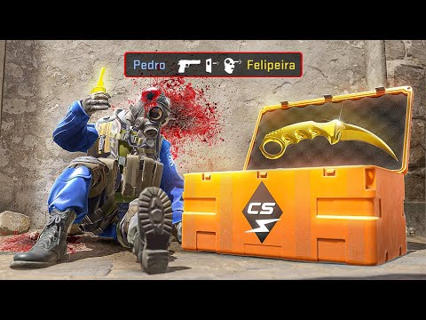 A CADA MORTE, ABRO UMA CAIXA no CS 2... (foi MUITO CARO, mas ganhei uma FACA)