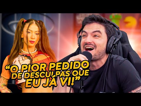 FELIPE NETO REAGINDO AO PEDIDO DE DESCULPAS DA MC PIPOKINHA