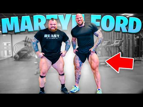 TRAINING w/ MARTYN FORD | WHO'S QUADS ARE BIGGER?!?!