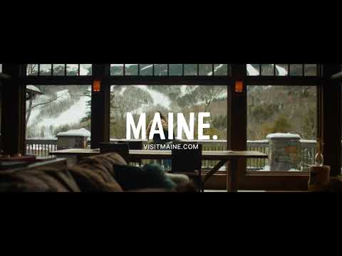 Skiing in Winter in Maine
