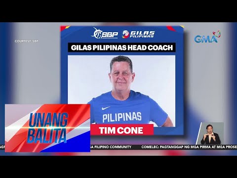 Tim Cone Head Coach Ng Gilas Pilipinas Nat L Team Para Sa Fiba Asia