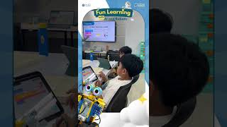 Keseruan anak-anak mengasah logika & kreativitas di kelas reguler AiCI!  #AiCI #robot #CodingForKids