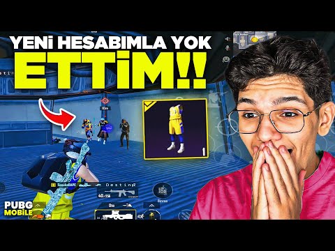 YENİ HESABIMLA YOK ETTİM! HESAP ÇOK İYİ - PUBG MOBİLE