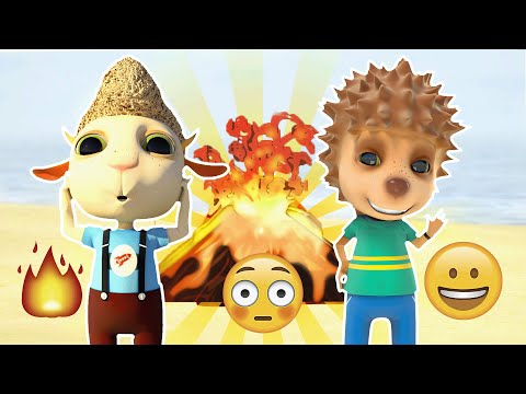 This Volcano Is Spewing Lava | Kids Cartoon | Dolly and Friends 3D