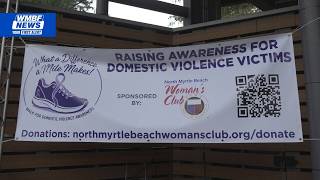YouTube video thumbnail: North Myrtle Beach Woman’s Club Raises Domestic Violence Awareness