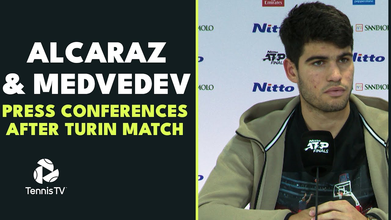 Carlos Alcaraz & Daniil Medvedev Press Conferences After Nitto ATP Finals Match 🗣