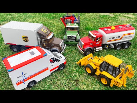 Coches para niños Truck Car BRUDER Tractor y servicio de entrega. Aventuras de autos Niños pequeños