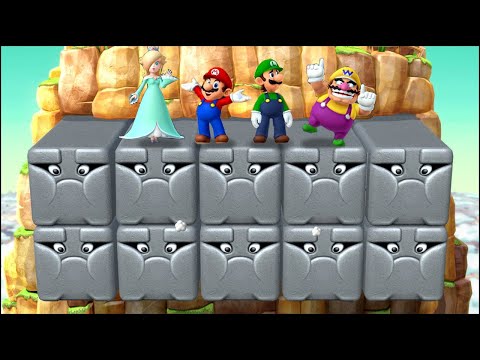 Mario Party 10 MiniGames Rosalina Vs Mario Vs Luigi Vs Wario (Master Difficulty)