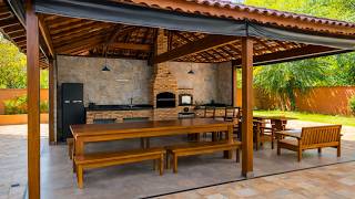 67 EDÍCULAS COM CHURRASQUEIRA ideias simples e funcionais