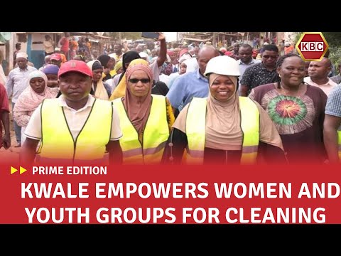 Kwale County awards Ksh 1.9M tender to women and youth groups for cleaning up Lunga Lunga town