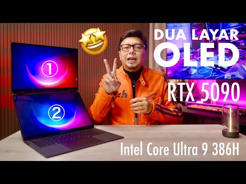129jtan.. Laptop Gaming 2 Layar OLED Pertama di Dunia! ROG Zephyrus Duo GX651! Gila Banget!
