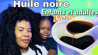 HUILE NOIRE POUR RENFORCER LES CHEVEUX|CAFÉ| GIROFLE