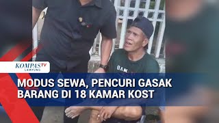 Modus Sewa, Pencuri Gasak Barang di 18 Kamar Kost