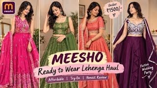 MEESHO Ready To Wear Lehenga Under Budget 😍 | Affordable Try-On Haul | Must See✨