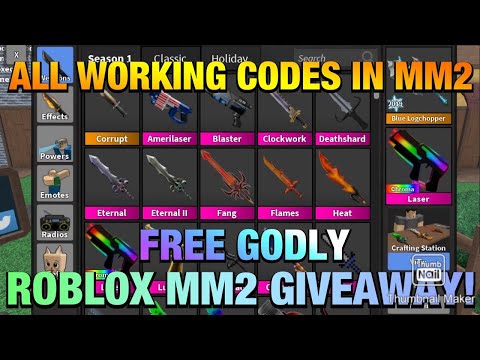 Codes For Mm2 : Roblox Mm2 Radio Codes 2020 Murder Mystery 2 Codes ...