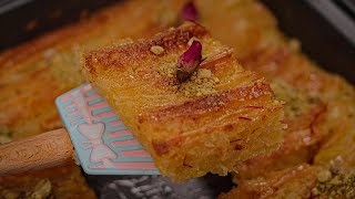 طريقة عمل مكشكشة بالكاسترد ( حلا لذيذ جدا )