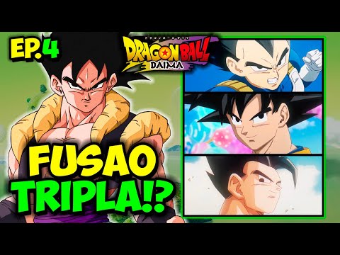 (NOVO) EPISÓDIO 4! DRAGON BALL DAIMA TRÁS FUSÃO TRIPLA PARA A HISTÓRIA!!?