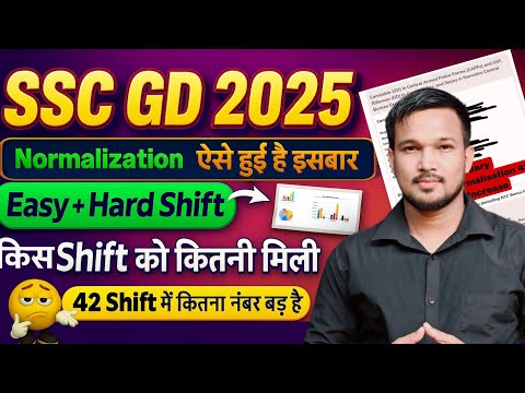 SSC GD 2025 Score card & Normalisation Shift Wise देखो | Cutoff कितना जाएगा | GD Normalisation 2025