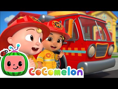 Wheels on the Fire Truck Song | CoComelon Nursery Rhymes & Kids Songs