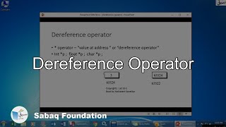 Dereference operator