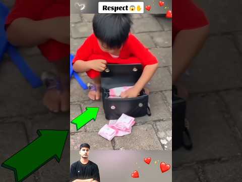 A kind girl help poor boy #short #kindness #respect