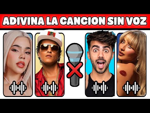 ADIVINA LA CANCIÓN SIN VOZ 🎤🙊! Test cuántas canciones conoces por su instrumental 🎉 2025