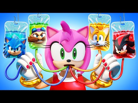 İnekten güzelliğe Amy Rose / Olağanüstü süper kahraman makyajı! / Sonic'ten güzelliğe Shadow Sonic