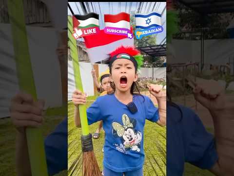Nyanyi lagu Majulah Indonesia ayo maju menyerbu #lagu #ibu #ayah  #reaksi #laguanak #laguanakanak
