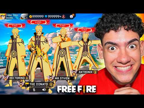 JUGUE CON UNA ESCUADRA DE NARUTO EN FREE FIRE Y TERMINO MAL !! - TheDonato