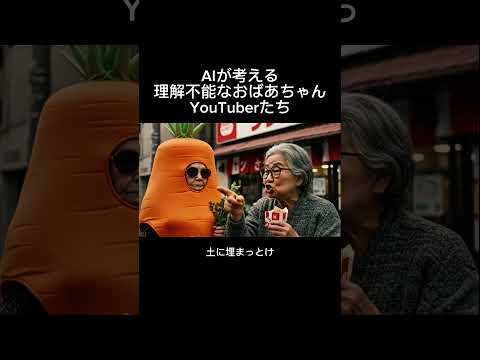AIが考える理解不能なおばあちゃんYouTuberたち【その16】 #ai動画 #ai #aivideo #aishorts #ai おばあちゃん #おばあちゃん #ニンジンババア