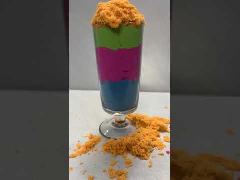 Satisfying Candy Drop and Squish: Kinetic Sand ASMR Delight